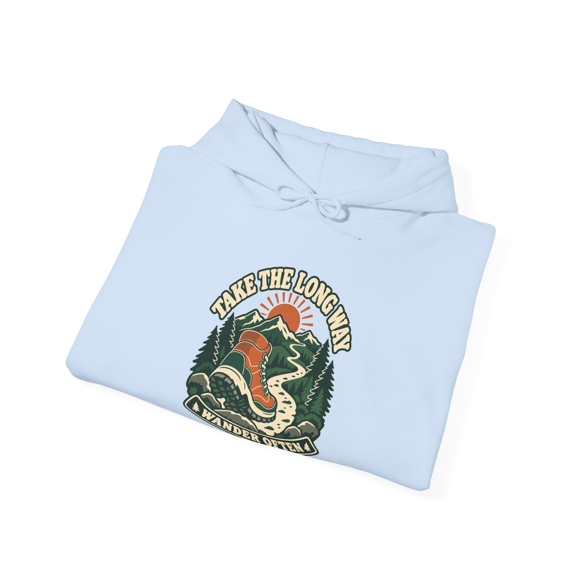 Hoodie plein air canadien « Take the Long Way »