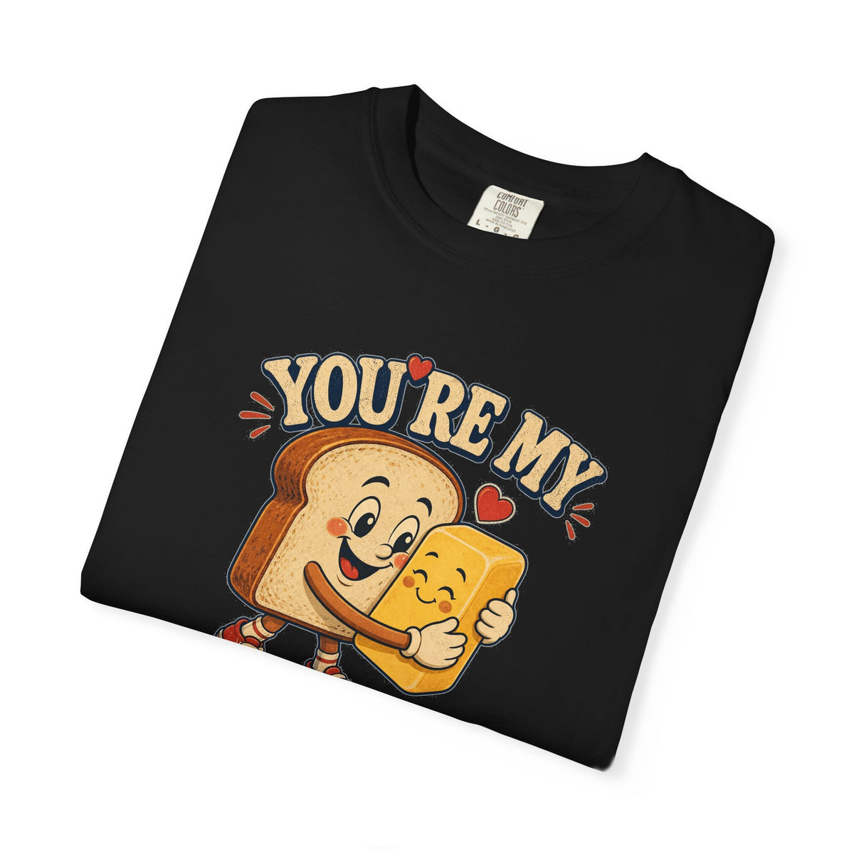 T-shirt rétro humour beurre « You're My Butter Half »