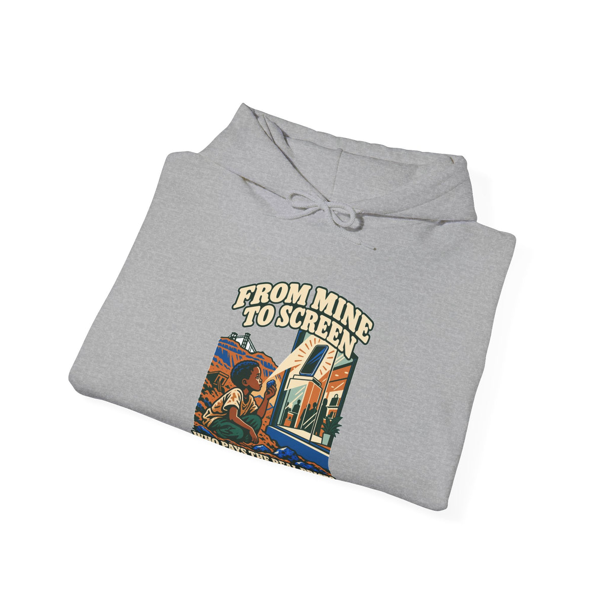 Hoodie message social « From Mine to Screen »