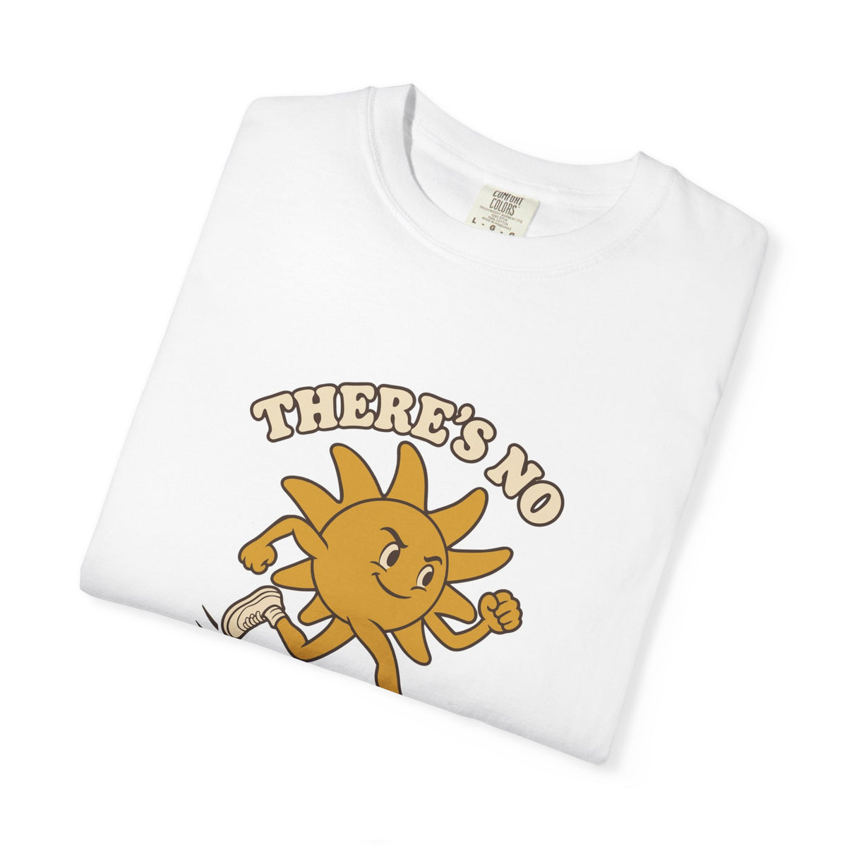 T-shirt course à pied rétro « Soleil Mascotte »