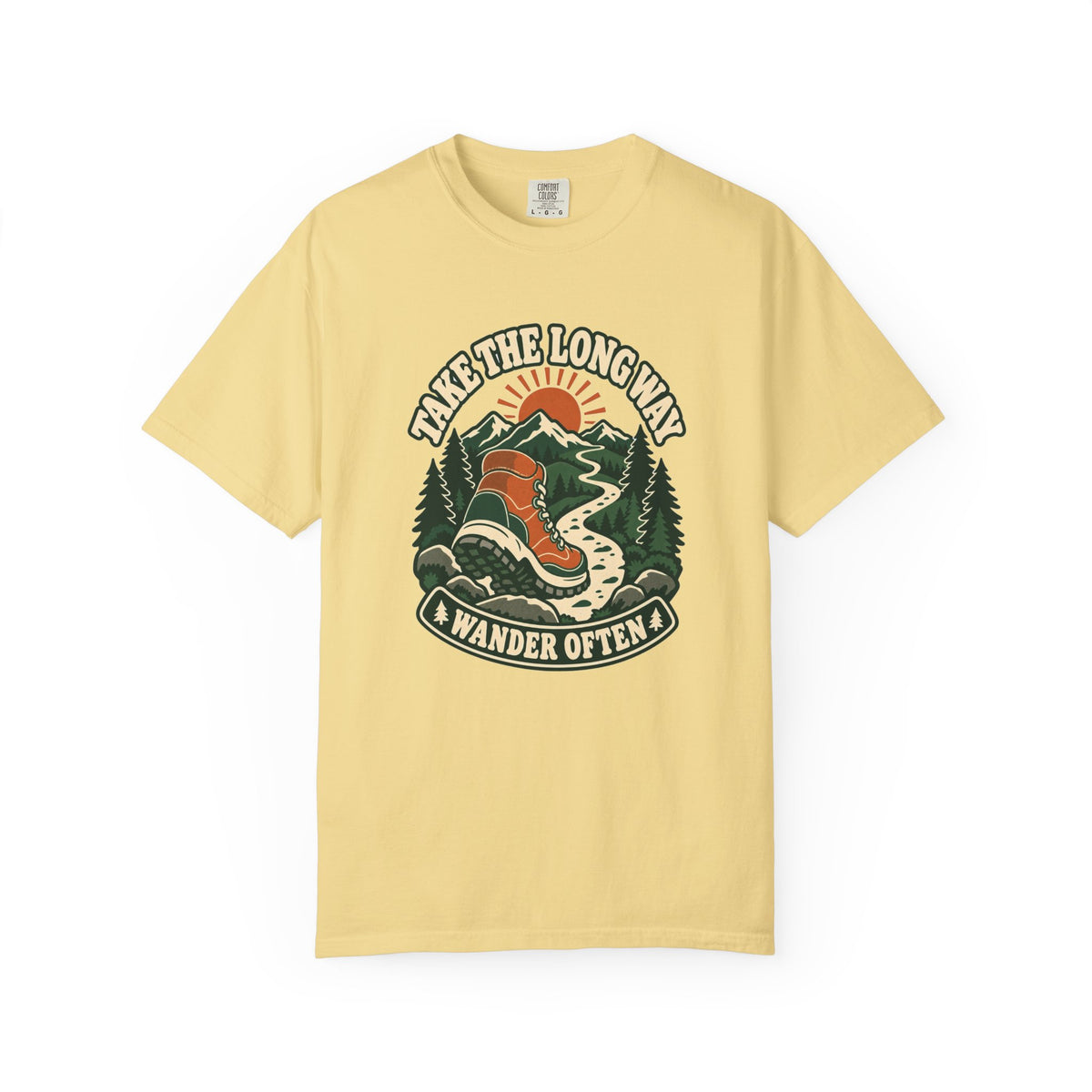T-shirt plein air canadien « Take the Long Way »