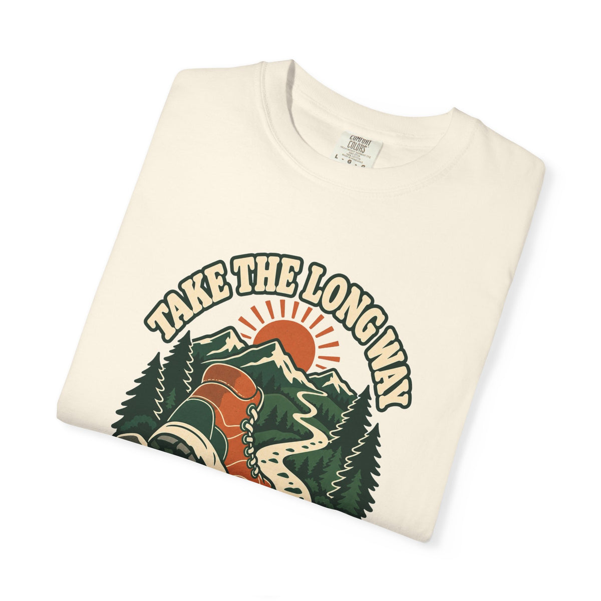 T-shirt plein air canadien « Take the Long Way »
