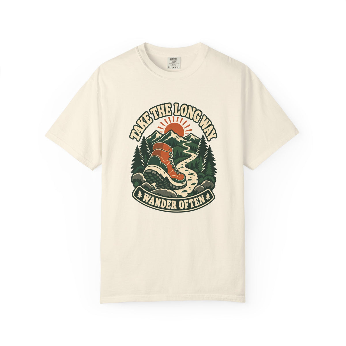 T-shirt plein air canadien « Take the Long Way »