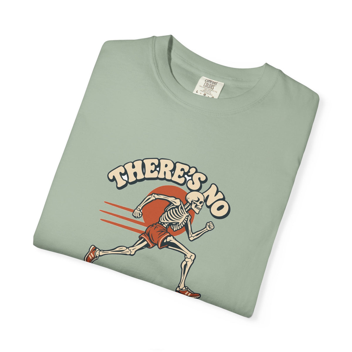 T-shirt course à pied rétro « Squelette »