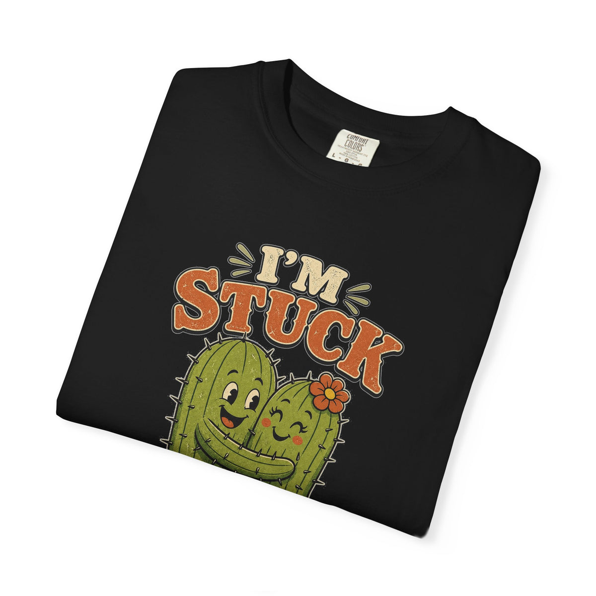 T-shirt rétro humour « I'm Stuck on You »