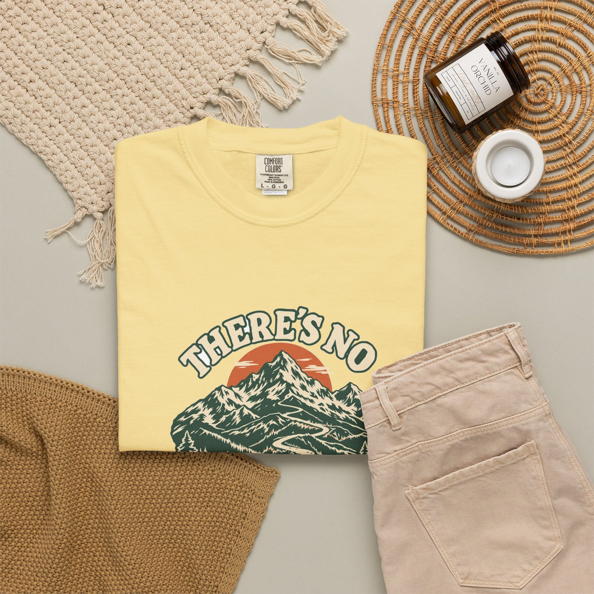T-shirt course à pied rétro « Sentier de Montagne »