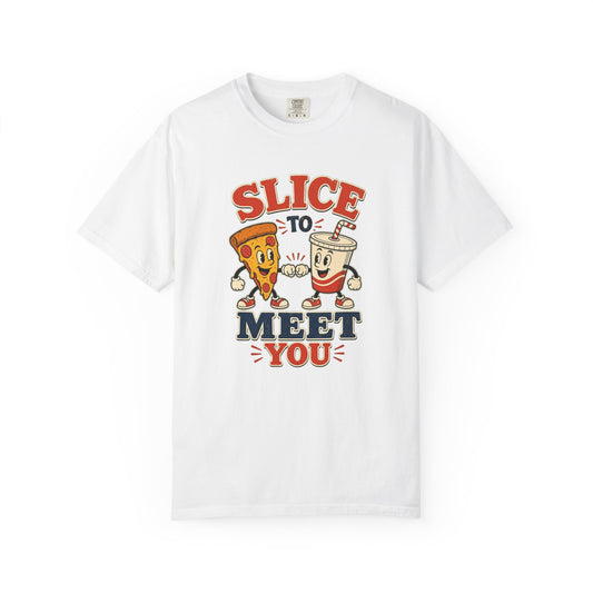 T-shirt rétro « Slice to Meet You »
