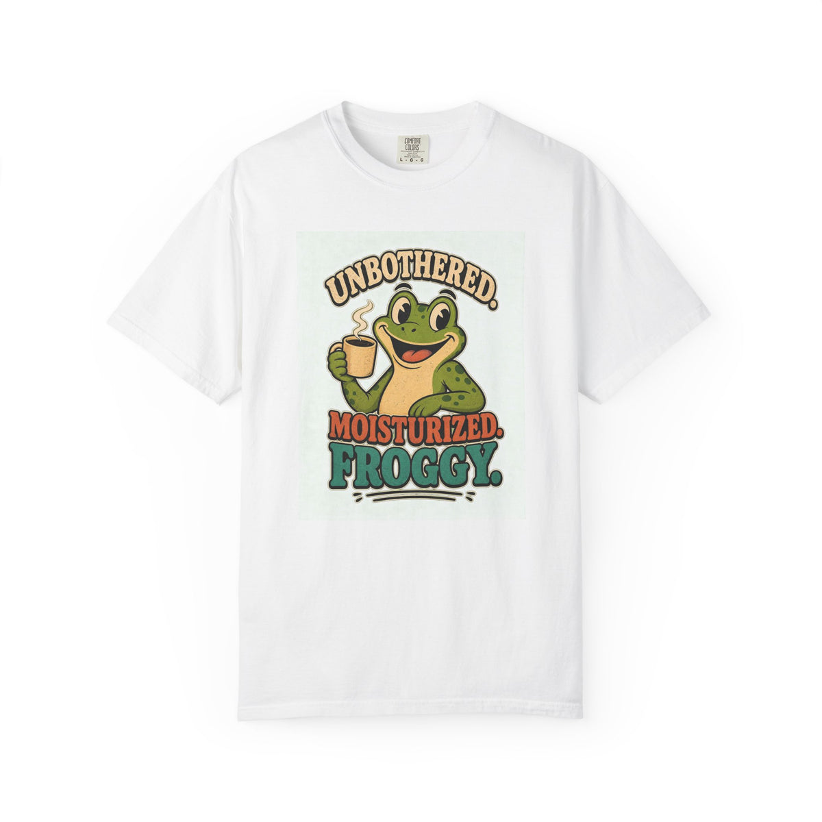 T-shirt rétro « Unbothered, Moisturized. Froggy. »