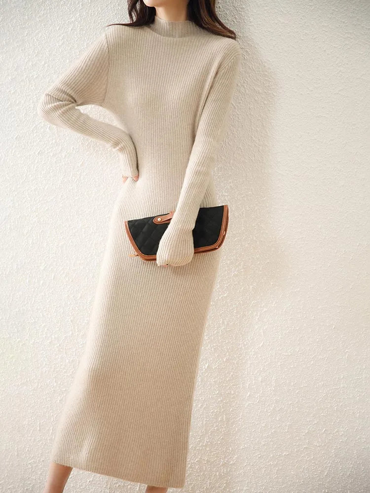 Robe en maille de laine – Femme