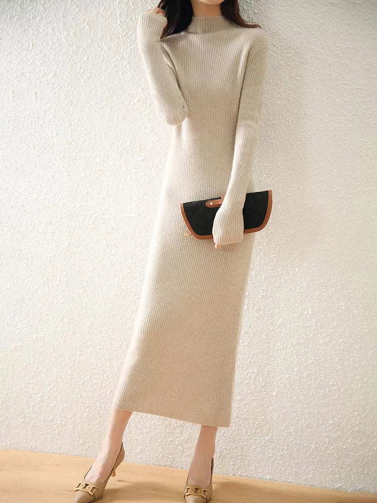 Robe en maille de laine – Femme