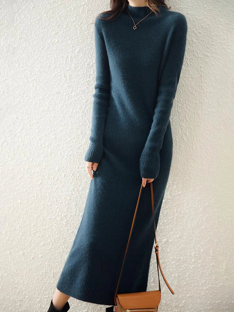 Robe en maille de laine – Femme