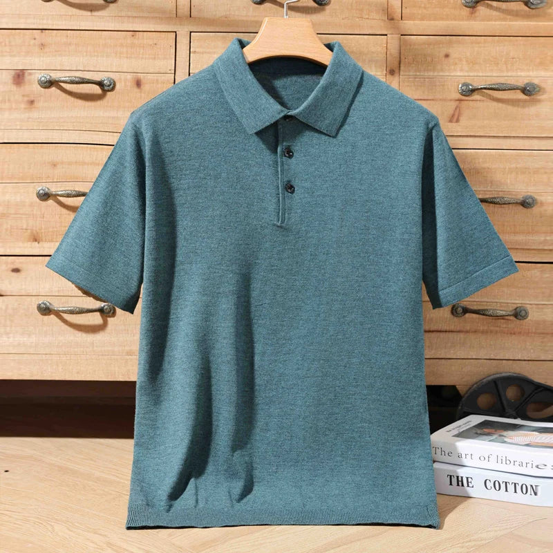 Polo en mérinos – Homme