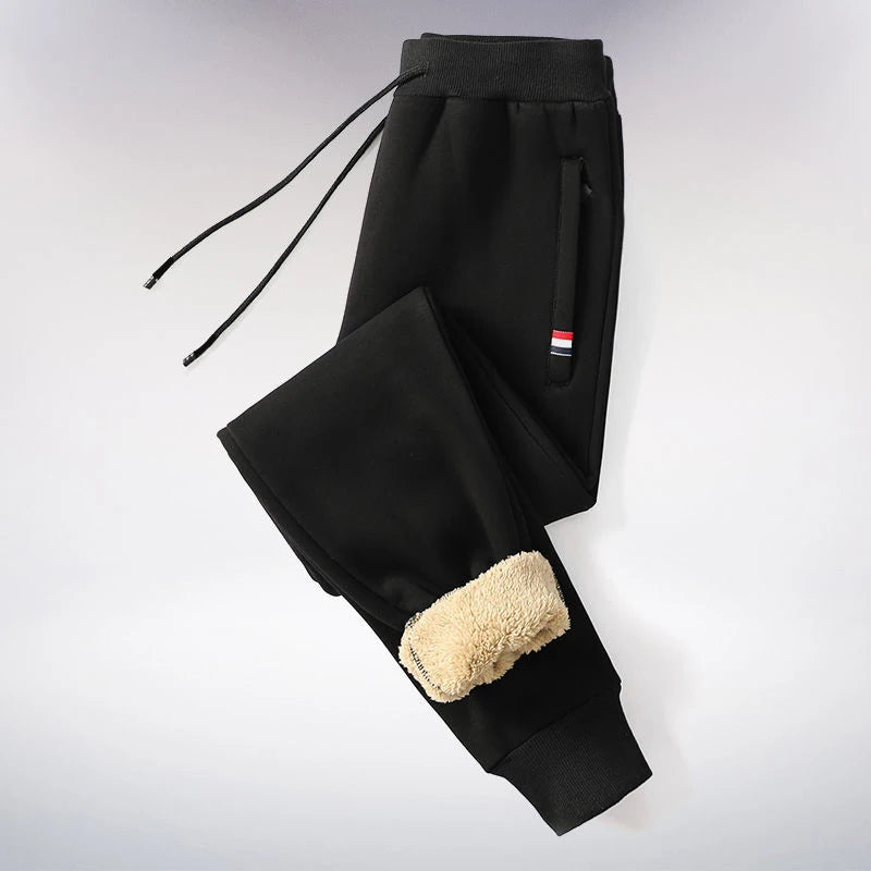 Jogging en coton doublé polaire