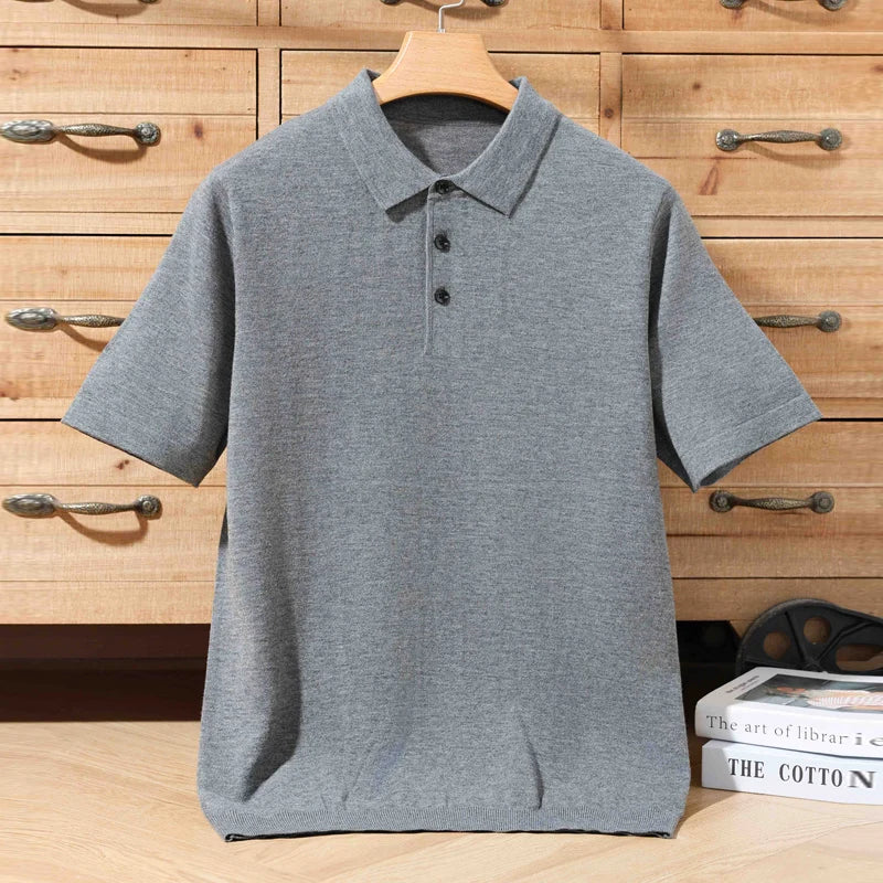 Polo en mérinos – Homme