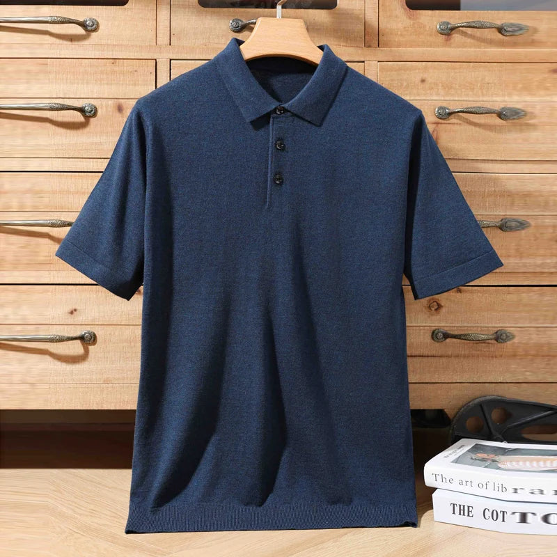 Polo en mérinos – Homme