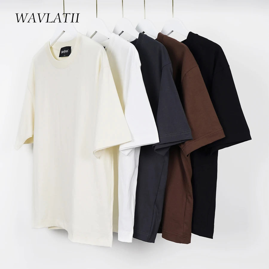T-shirt Essentiel Heavyweight écru, coupe oversize, porté