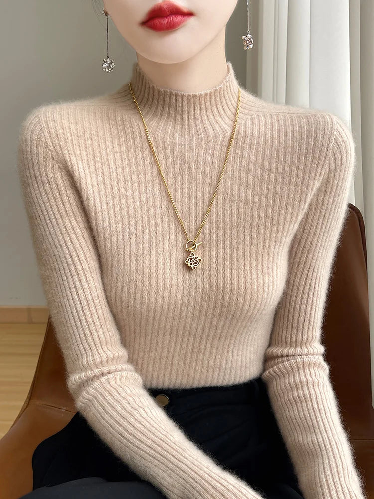 Haut en maille de mérinos – Femme