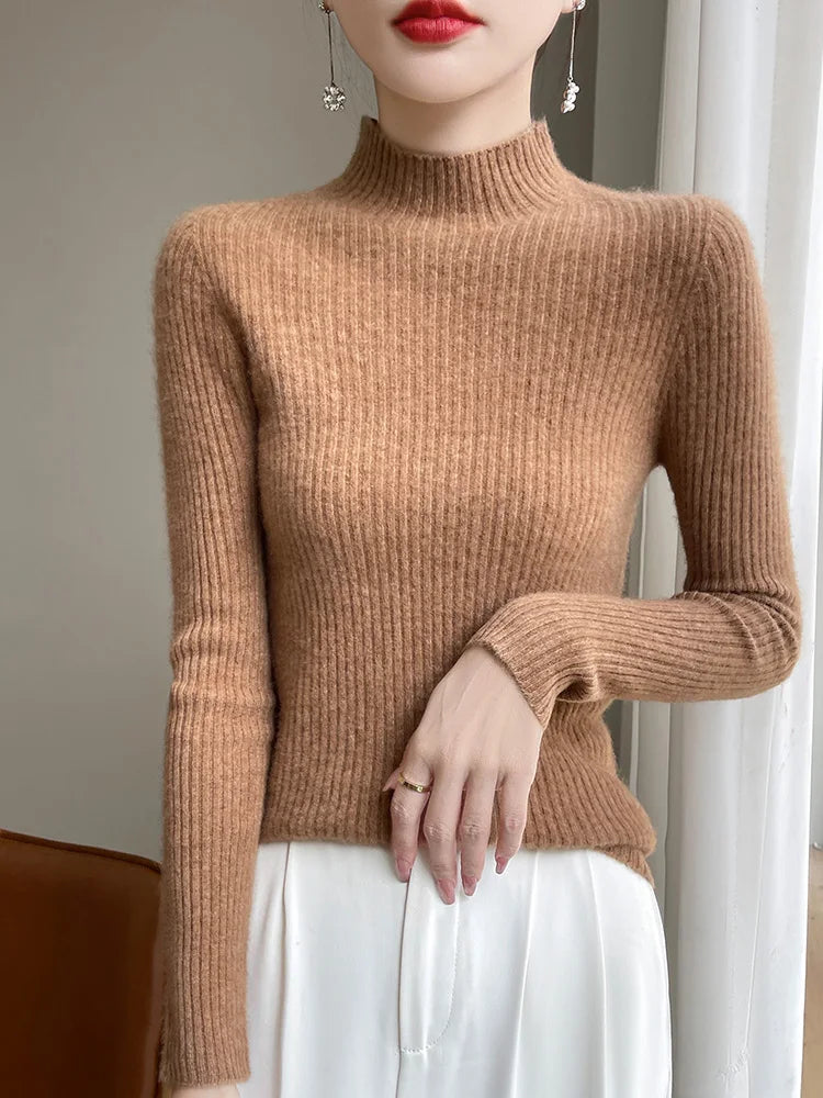 Haut en maille de mérinos – Femme