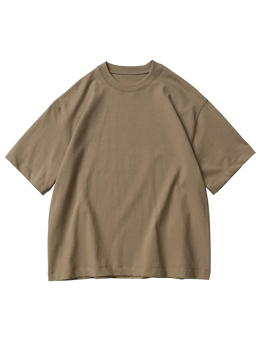T-shirt café heavyweight en coton 320 g/m², à plat, vue de face