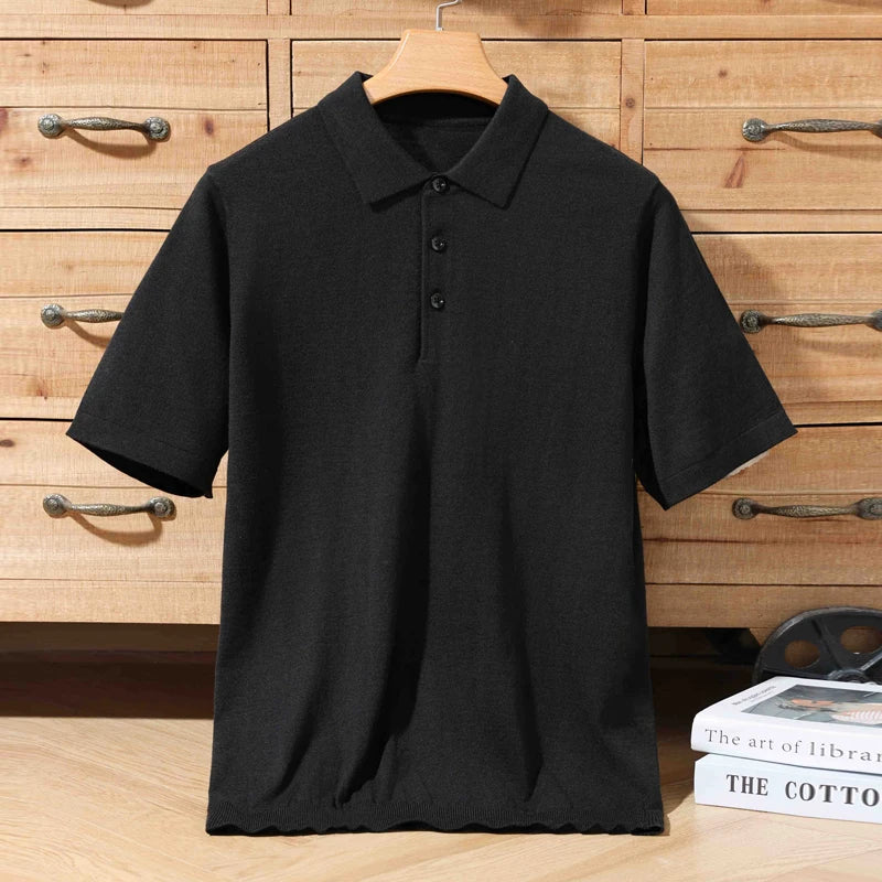 Polo en mérinos – Homme