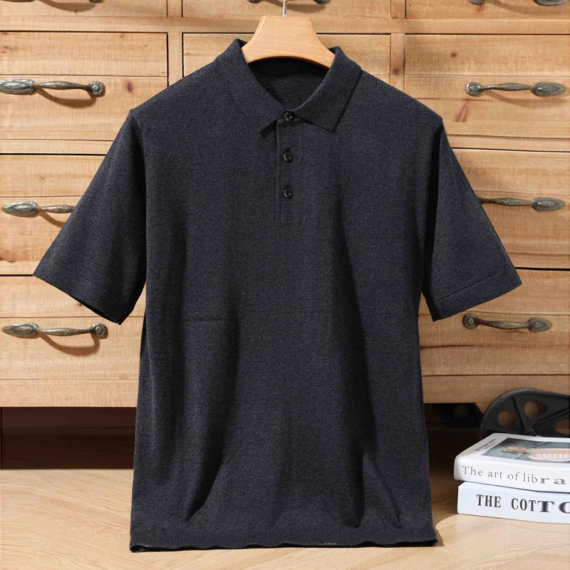 Polo en mérinos – Homme