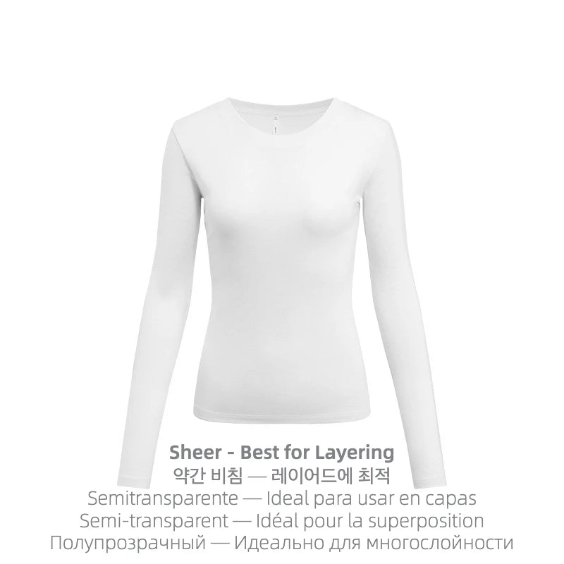 Haut thermique lyocell et mérinos – Femme