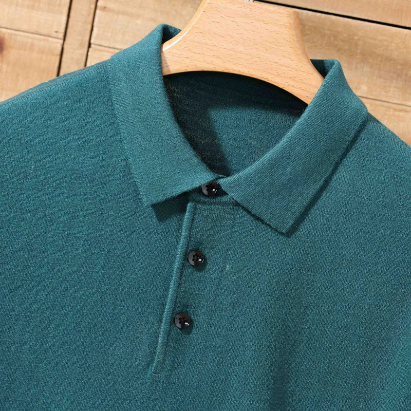 Polo en mérinos – Homme