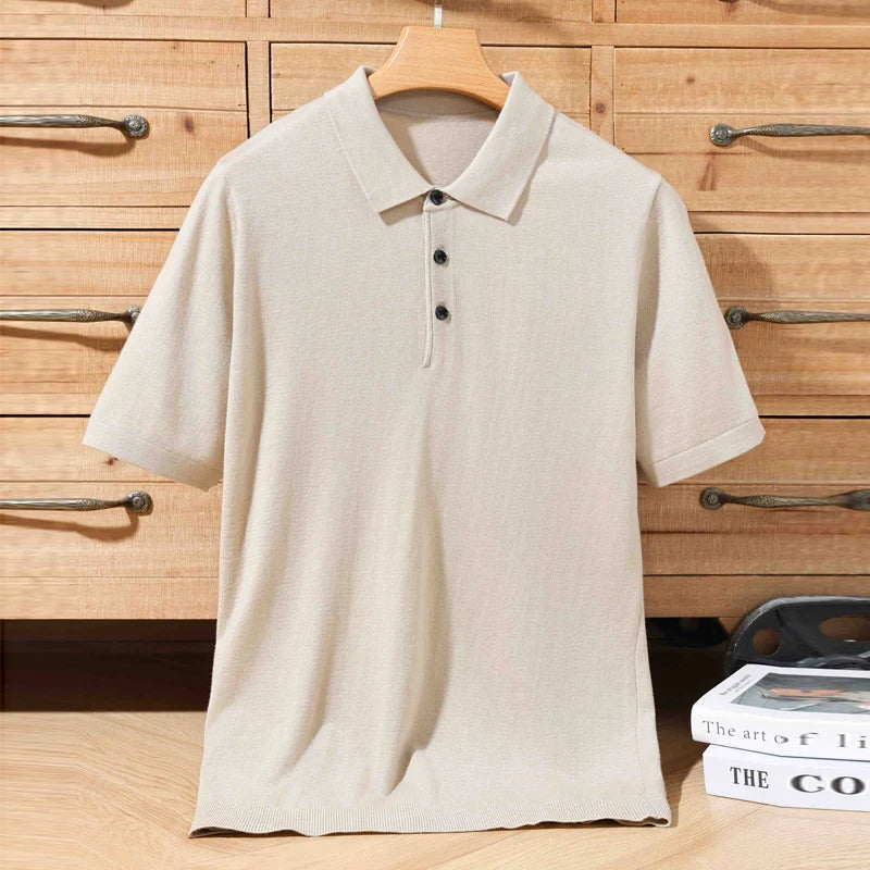 Polo en mérinos – Homme