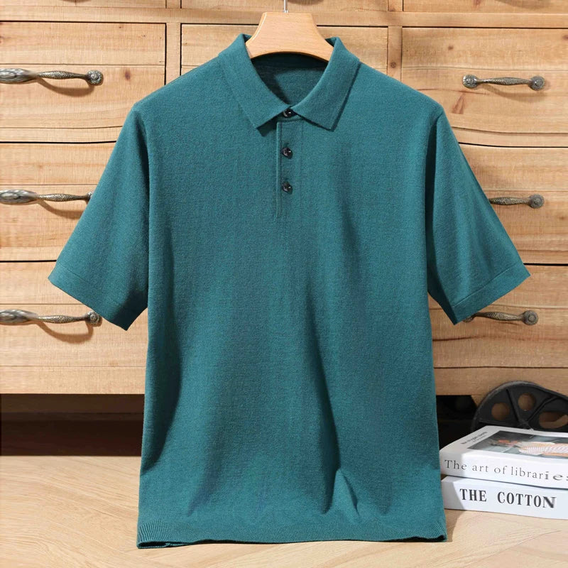 Polo en mérinos – Homme