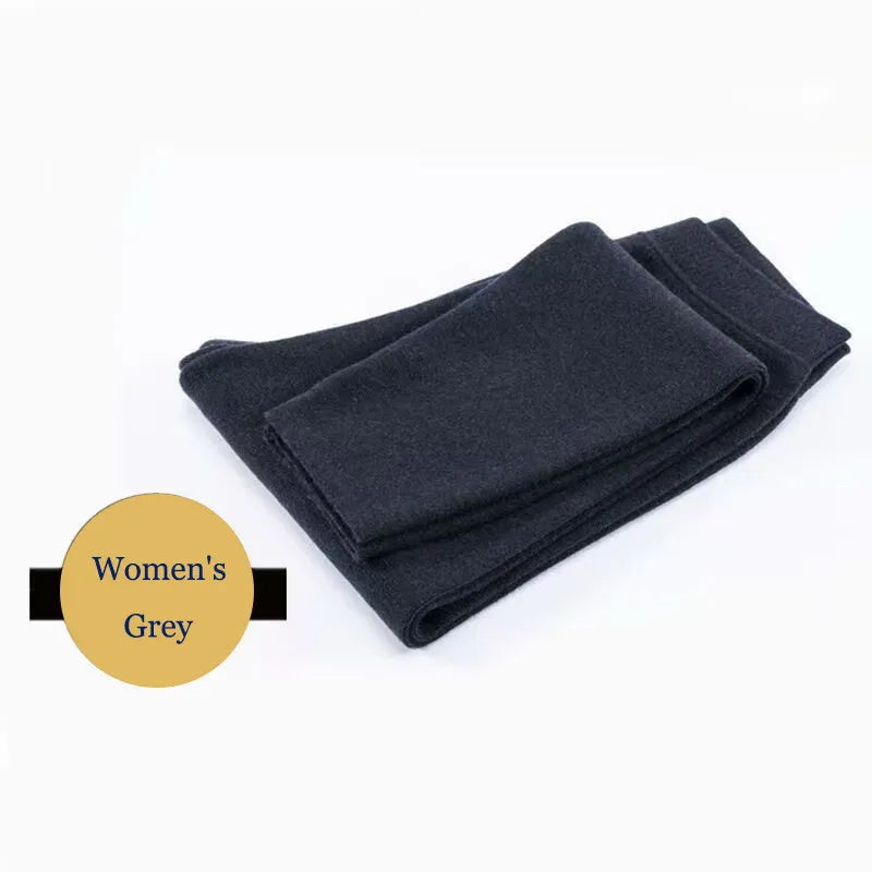 Legging thermique en mérinos noir plié
