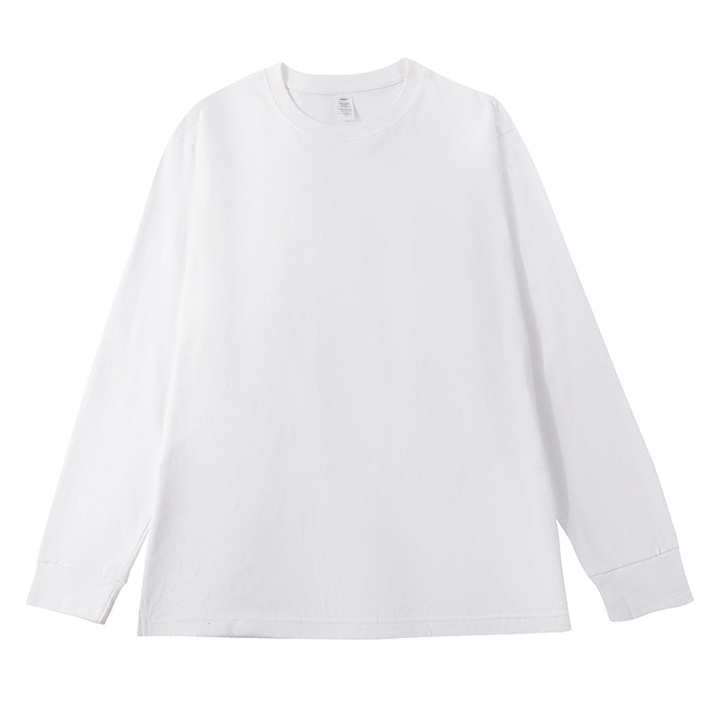 T-shirt manches longues en coton NORTHÉA – Blanc