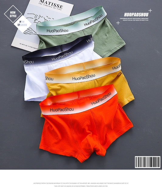 Boxer uni en coton noir