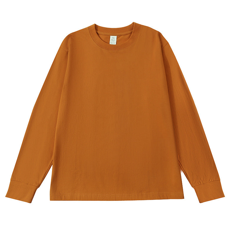 T-shirt manches longues en coton NORTHÉA – Orange clair