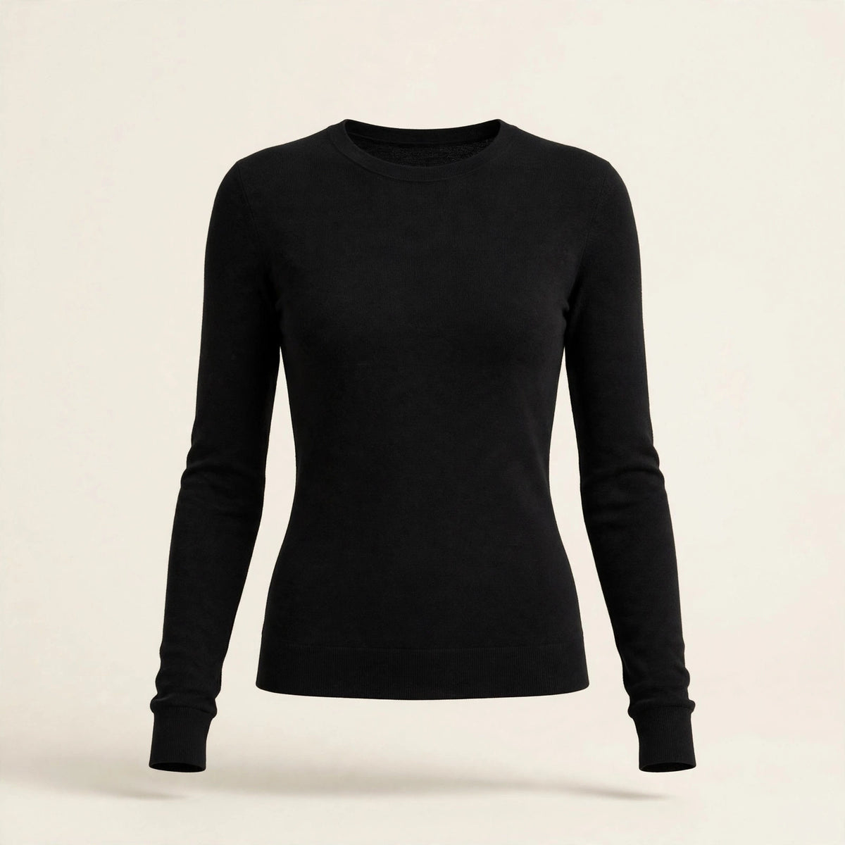 Haut thermique lyocell et mérinos femme, noir